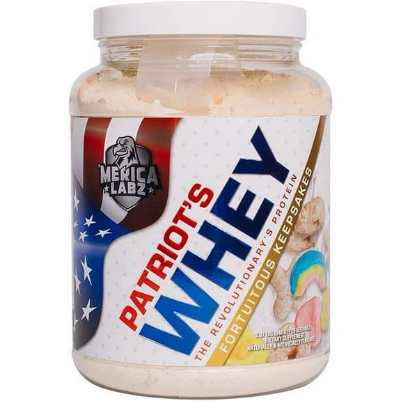 Merica Labz Patriot's Whey, The Revolutionary's Protein, 25G Protein, 25 Servings (Fortuitous Keepsakes)