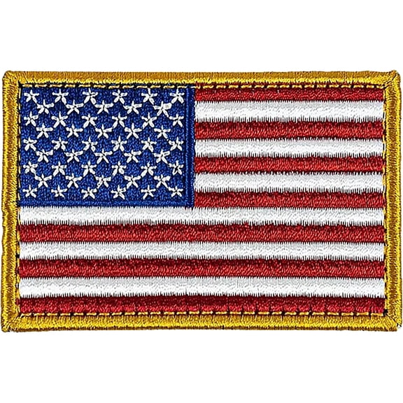 Merica Life Embroidered US FLAG Forward Morale Patch