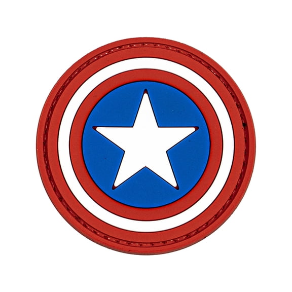 Merica Life Star Shield PVC Patch, Red/White/Blue, 3