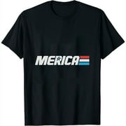Merica Military Style American Pride Patriotic Men'S Womens T-Shirt Black