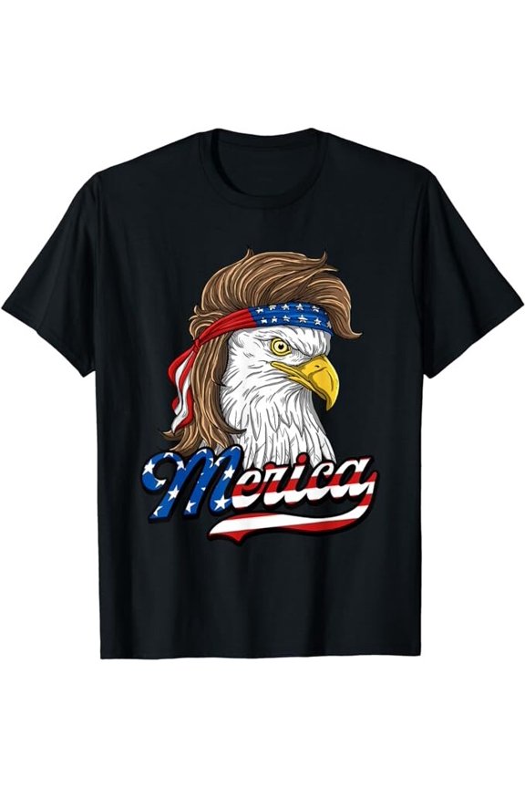 Merica - Patriotic USA Eagle Of Freedom - 4th of July T-Shirt