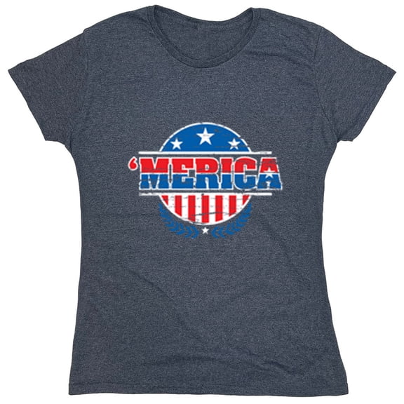 Merica Sarcastic Adult Humor Political Sarcastic Humor Novelty Funny Women's Casual Tees