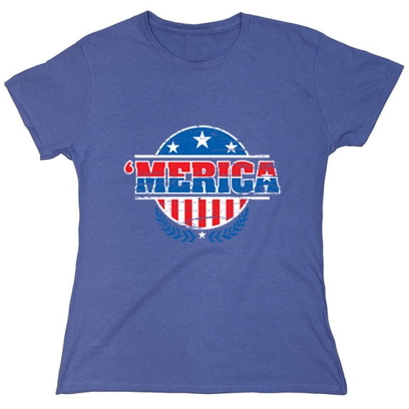 Merica Sarcastic Adult Humor Political Sarcastic Humor Novelty Funny Women's Casual Tees