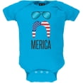 thumbnail image 1 of Merica Sunglasses and Mustache Baby One Piece - 12-18 months, 1 of 1