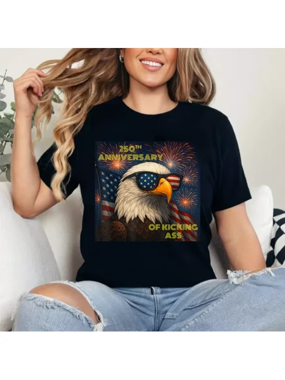 Merica USA Eagle 250th Anniversary 4th of July T-Shirt