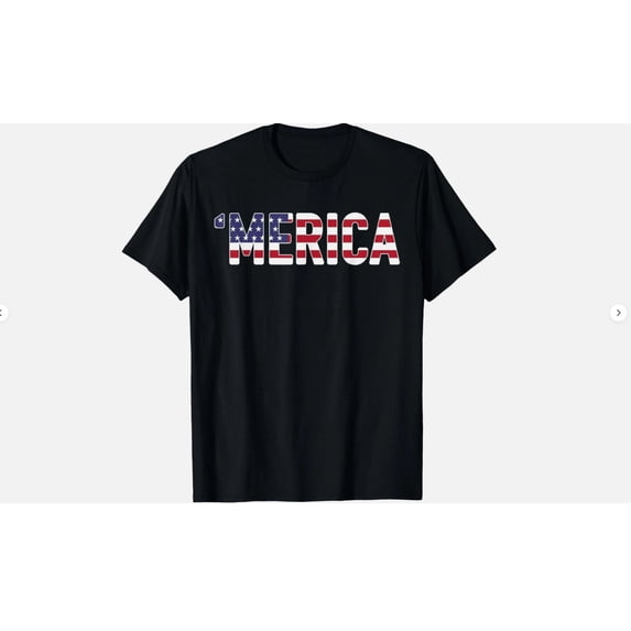 Merica USA Flag T-Shirt - Walmart.com