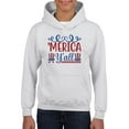 thumbnail image 1 of Merica Y'all Hoodie Juniors -Image by Shutterstock,  Large, 1 of 4