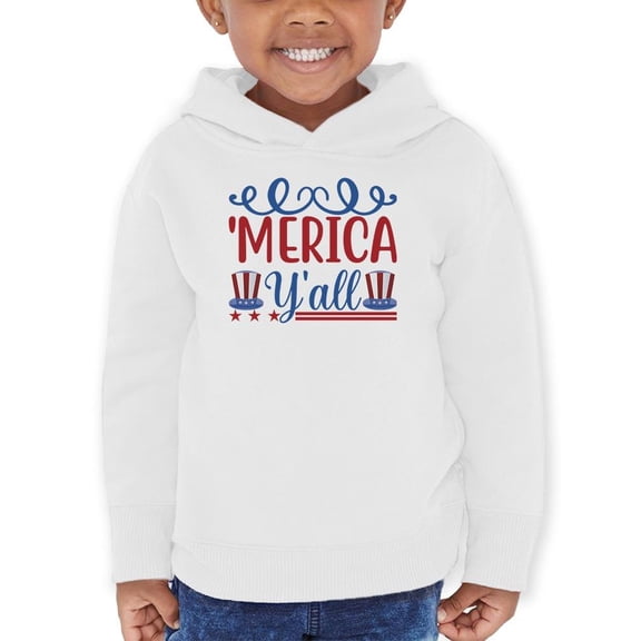 Merica Y'all Hoodie Toddler -Image by Shutterstock, 4 Toddler