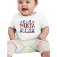 thumbnail image 1 of Merica Y'all T-Shirt Infant -Image by Shutterstock,  18 Months, 1 of 4