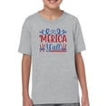 thumbnail image 1 of Merica Y'all T-Shirt Juniors -Image by Shutterstock,  Medium, 1 of 4