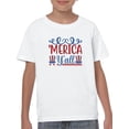 thumbnail image 1 of Merica Y'all T-Shirt Juniors -Image by Shutterstock,  x-Large, 1 of 4