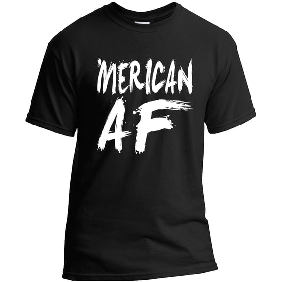 Merican AF Adult T-Shirt Black (L)