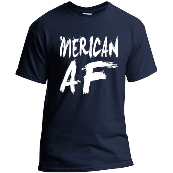 Merican AF Adult T-Shirt Navy (M)