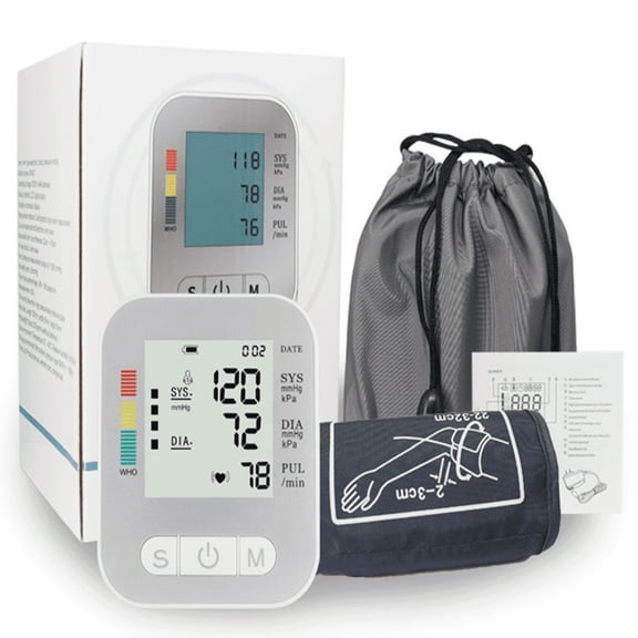 Mericonn Upper Arm Blood Pressure Monitor, Heart Rate Monitor Machine, Voice Broadcasting for Home Use