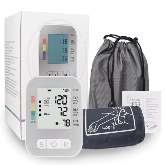 Mericonn Upper Arm Blood Pressure Monitor, Heart Rate Monitor, Portable BP Machine for Home Use