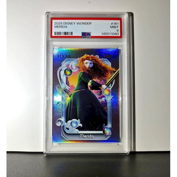 Merida 2025 Topps Disney Cartoon Princess #161 Card Brave PSA 9