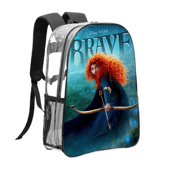 Merida Brave Pattern Transparent Backpack Lightweight And fashionable Showcasing Personality And Leading The Trend