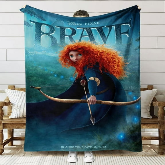 Merida Brave Throw Blanket Gifts for Fans Lover Girls Boys Women Present Hoodie Him Bed 50"x60"