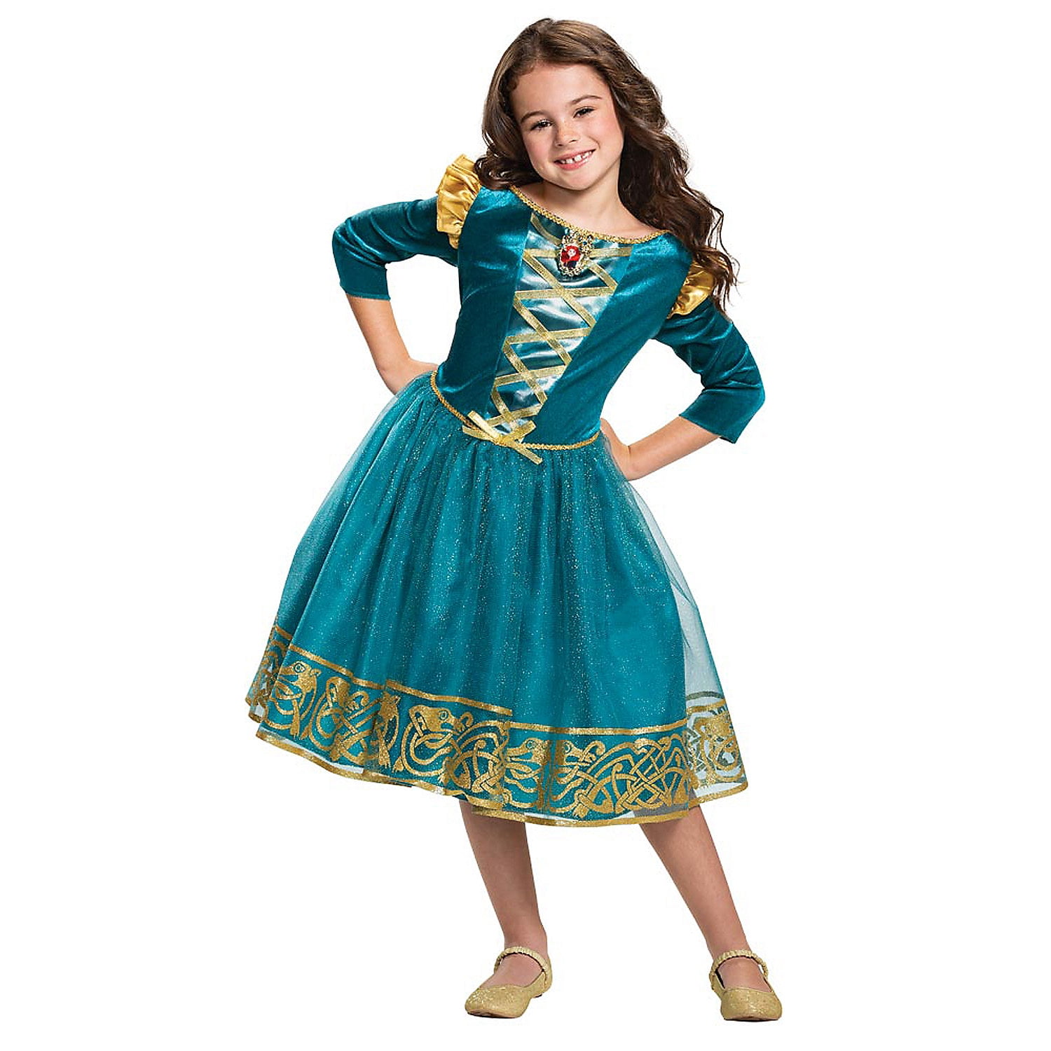 Disguise Toddler Girls Disney Classic Brave Merida Dress Costume Size 4 6 Walmart