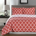 thumbnail image 1 of Meridian 100-Percent Cotton Reversible Duvet Covers Set Contemporary Geometric Pattern Print 250 Thread Count Single ply, 1 of 1