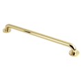 Meridian 24 in. x 11/4 in. Concealed Screw Grab Bar in Polished Brass
