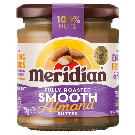 Meridian Almond Butter Smooth 100% Nuts 170g