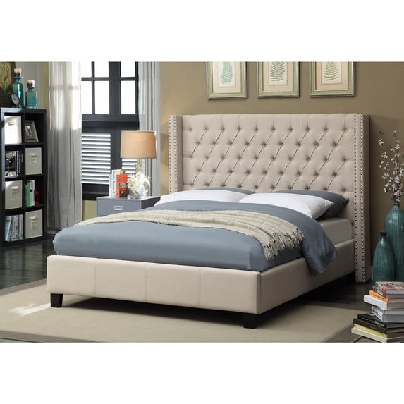 Meridian Ashton Wingback Upholstered Bed