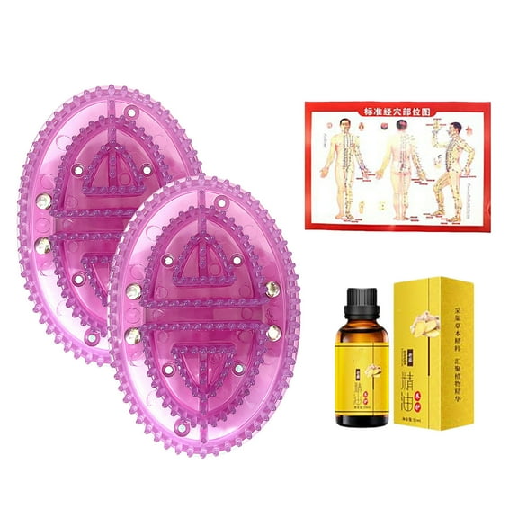 Meridian Brush Massage Brush, Meridian Brush, Beauty Salon Professional Custom Meridian Brush, Meridian Massage Brush, Full Body Relaxation Meridian Massage Brush 2Pcs With 30ml essential oils