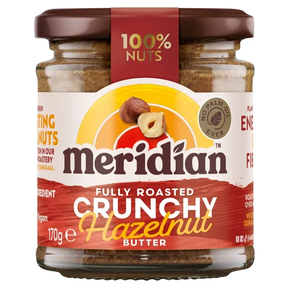 Meridian Crunchy Hazelnut Butter 100% Nuts 170g
