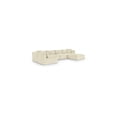 thumbnail image 1 of Meridian Furniture 6-Piece Cream Corduroy Performance Fabric Modular Sectional, 1 of 13