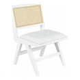 thumbnail image 1 of Meridian Furniture Abby White Vegan Leather Dining Side Chair (Set of 2), 1 of 12