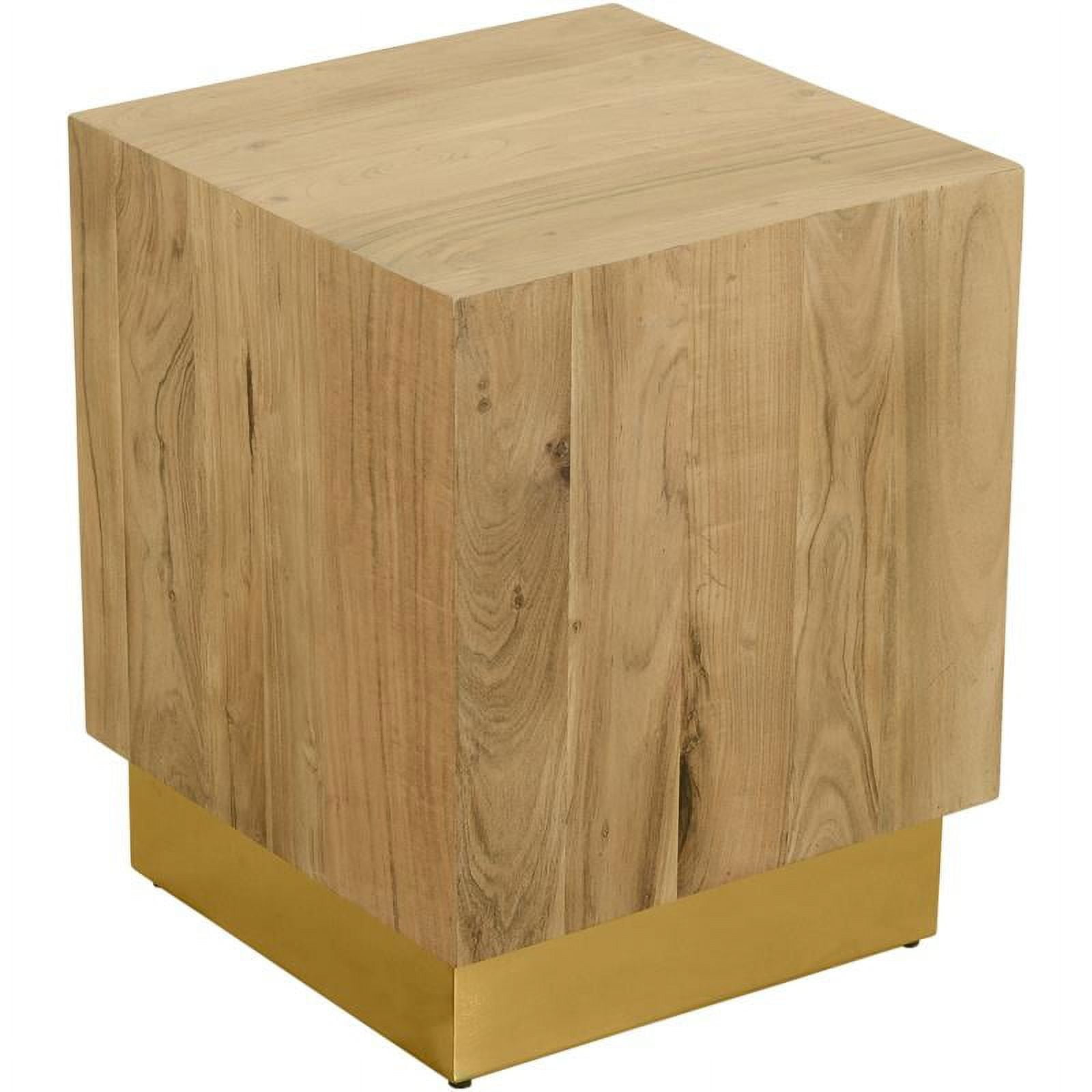 Meridian Furniture Acacia Round End Table - Gold Meridian Furniture Acacia Round End Table - Gold