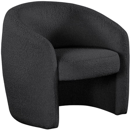 Meridian Furniture Acadia Black Boucle Fabric Accent Chair