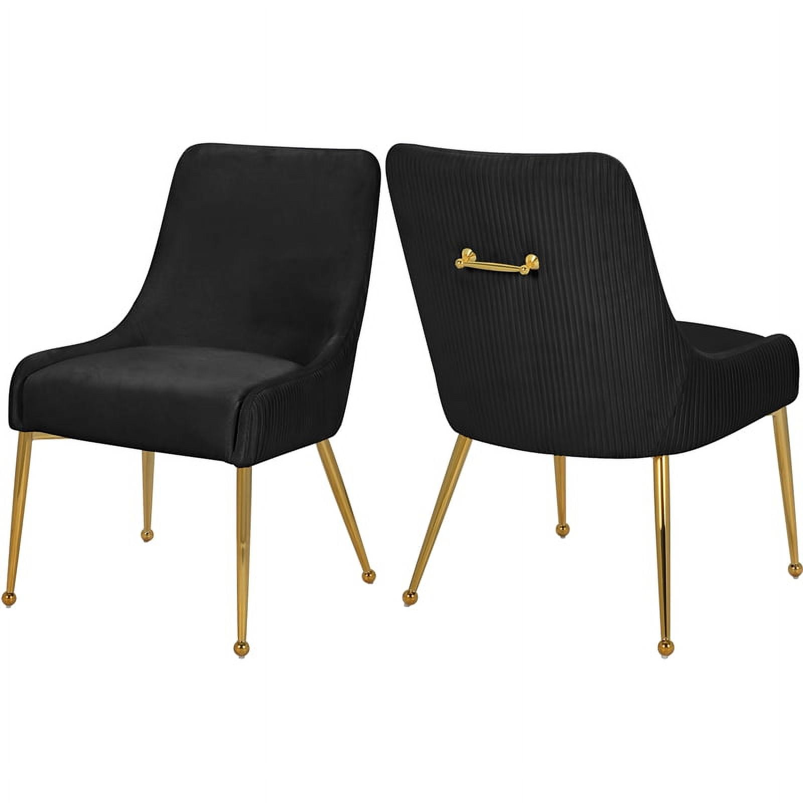 Meridian Furniture Ace Velvet Dining Chair - Gold Meridian Furniture Ace Velvet Dining Chair - Gold