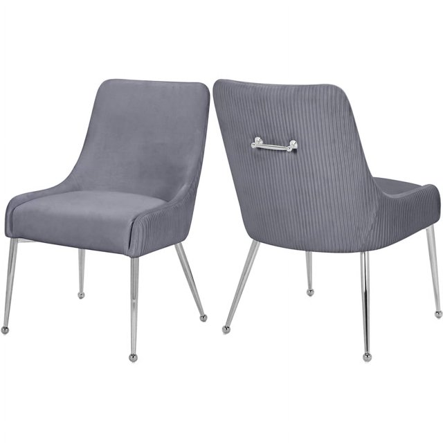 Gianna Grey Velvet Dining Chair - Home Furnishings Depot Gianna Grey Velvet Dining Chair - Home Furnishings Depot