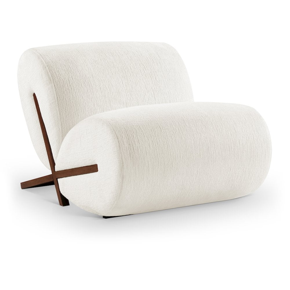 Meridian Furniture Akira Cream Upholstered Accent Chair