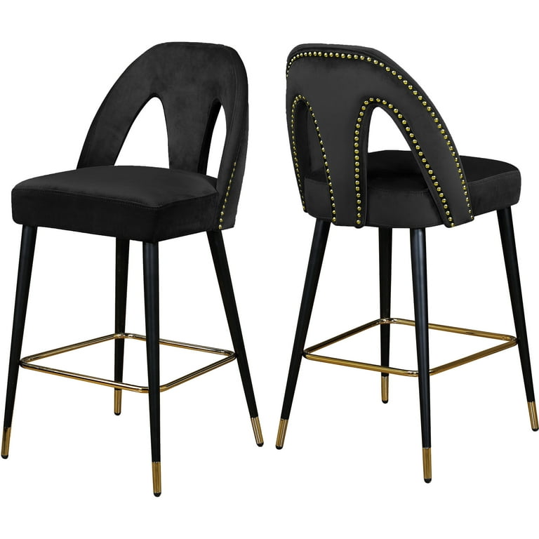 Meridian Furniture Akoya Velvet Counter Stool Meridian Furniture Akoya Velvet Counter Stool