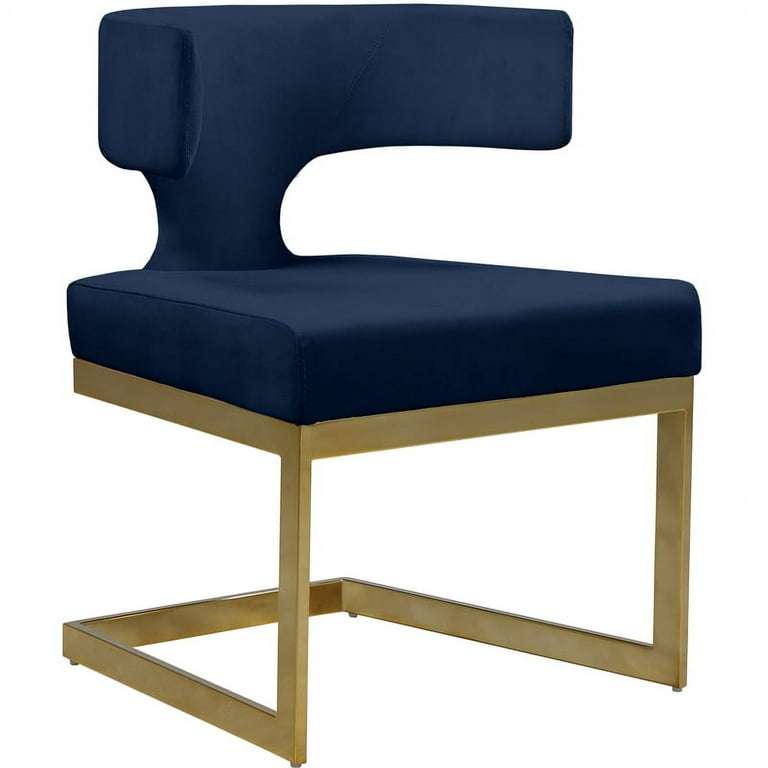 Meridian Furniture Alexandra Velvet Dining Chair - Gold Meridian Furniture Alexandra Velvet Dining Chair - Gold
