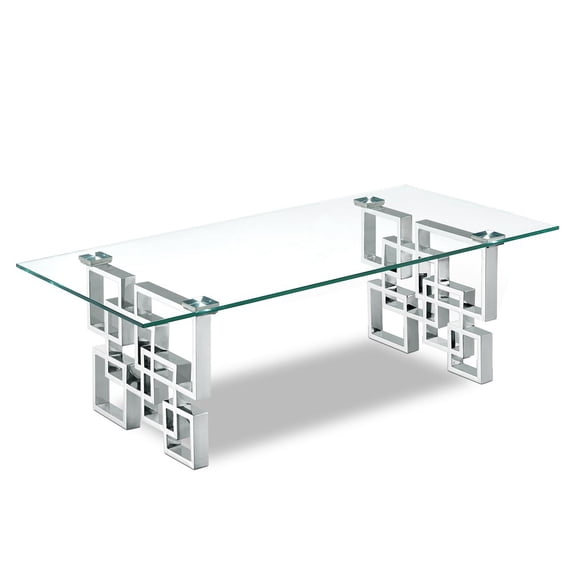 Meridian Furniture Alexis Chrome Coffee Table