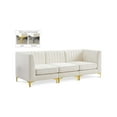 thumbnail image 1 of Meridian Furniture Alina Cream Velvet Modular Sofa, 1 of 17