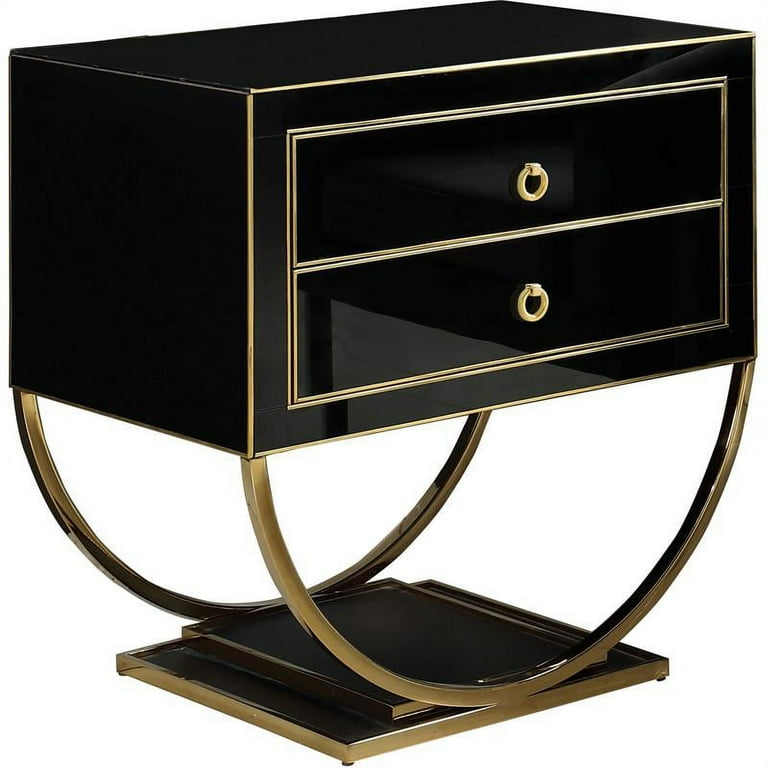 Meridian Furniture Gold Alyssa Side Table Meridian Furniture Gold Alyssa Side Table