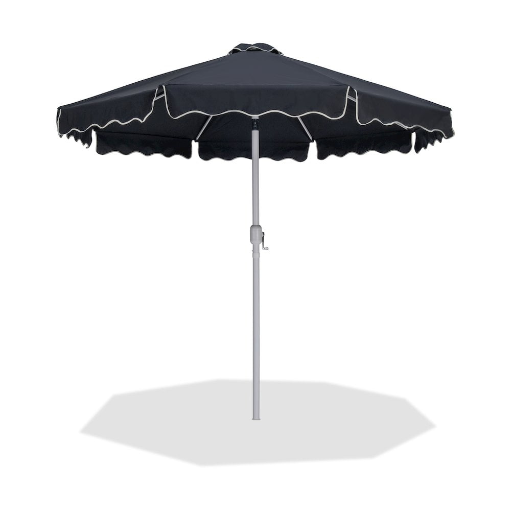 Meridian Furniture Amalfi Black Polyester Patio Umbrella
