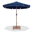 thumbnail image 1 of Meridian Furniture Amalfi Navy Polyester Patio Umbrella with Base Set, 1 of 19