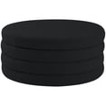 thumbnail image 1 of Meridian Furniture Aphia Black Boucle Fabric Ottoman/Coffee Table, 1 of 2