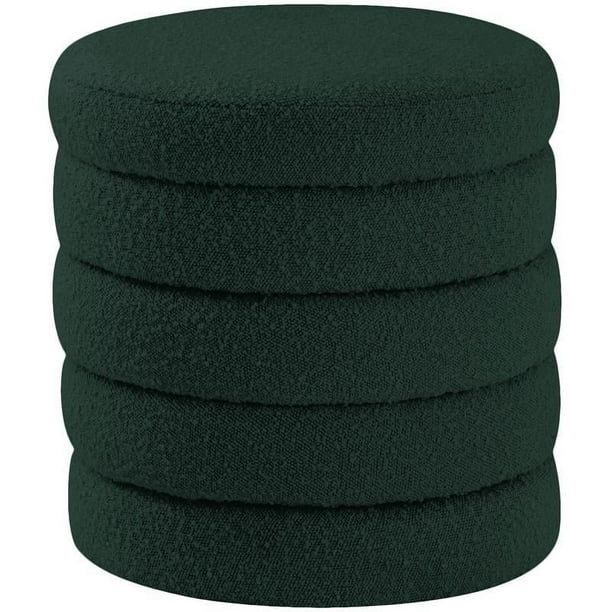Meridian Furniture Aphia Boucle Fabric Ottoman | Stool Meridian Furniture Aphia Boucle Fabric Ottoman | Stool