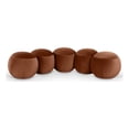 thumbnail image 1 of Meridian Furniture Apollo Cognac Velvet Bench, 1 of 11
