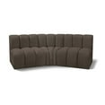 thumbnail image 1 of Meridian Furniture Arc Brown Boucle Fabric Modular Sectional, 1 of 8