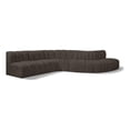 thumbnail image 1 of Meridian Furniture Arc Brown Boucle Fabric Modular Sectional, 1 of 11