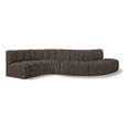 thumbnail image 1 of Meridian Furniture Arc Brown Boucle Fabric Modular Sectional, 1 of 7
