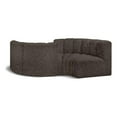 thumbnail image 1 of Meridian Furniture Arc Brown Boucle Fabric Modular Sectional, 1 of 8